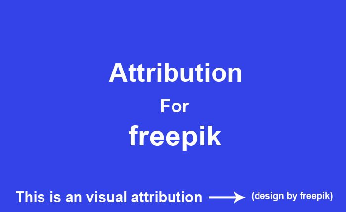 Attribution to freepik