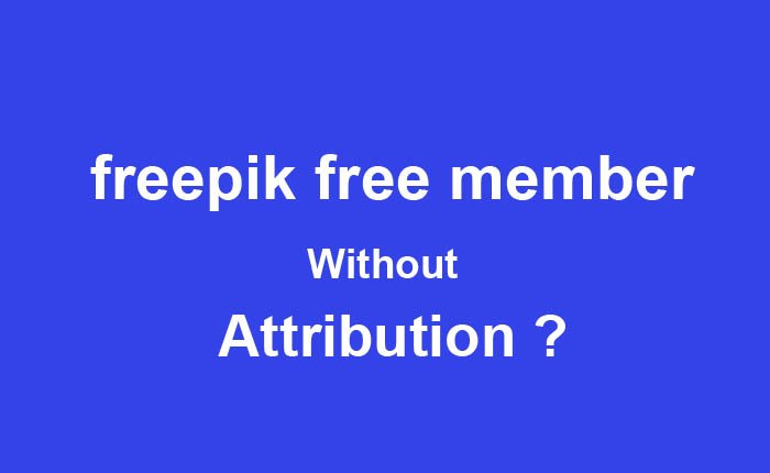 freepik free member without attribution